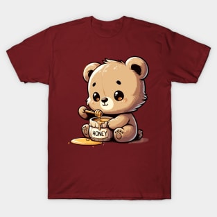 Bear Holds Honey Jar T-Shirt